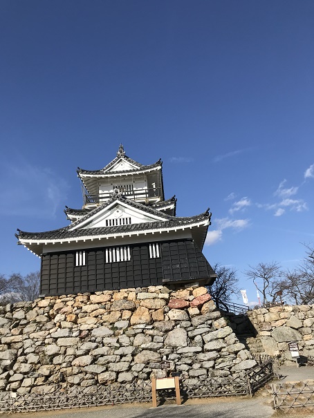 【写真】浜松城の石垣は荒々しい。